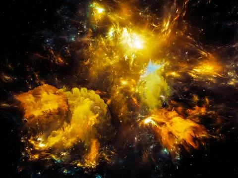 Nebula Meditations Stock Illustration