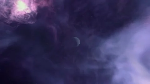 A Nebula Nebula With A Star In The Middle 스톡 동영상 329544868