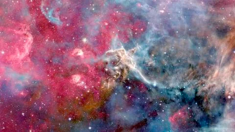 Nebula night sky. Elements of this image furnished by NASA. Stock Photos
