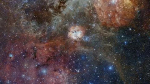 Nebula night sky. Elements of this image furnished by NASA. Foto stock