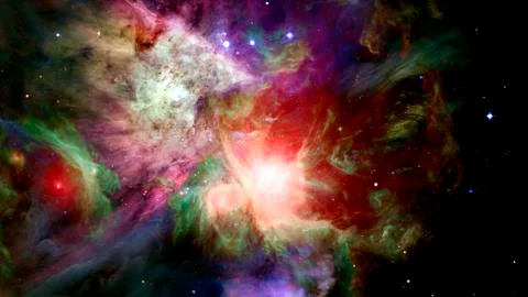 Nebula night sky. Elements of this image furnished by NASA. Stock Photos