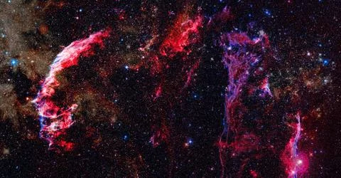 Nebula night sky. Elements of this image furnished by NASA Foto stock