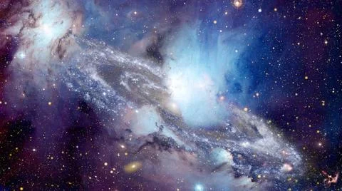 Nebula night sky. Elements of this image furnished by NASA. Nebula night s... Stock Photos