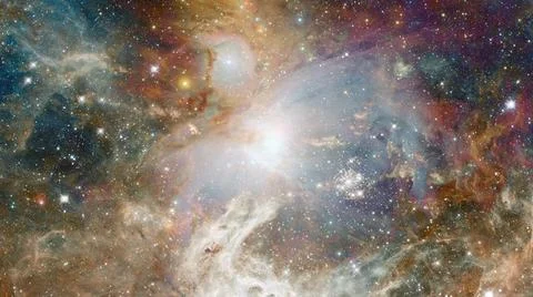 Nebula night sky. Elements of this image furnished by NASA. Nebula night s... Stock Photos