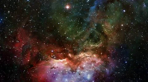 Nebula night sky. Elements of this image furnished by NASA. Nebula night s... Stock Photos