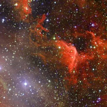 Nebula in outer space. Elements of this image furnished by NASA Illustrazione stock