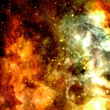 Nebula in outer space. Elements of this image furnished by NASA Stock Illustration