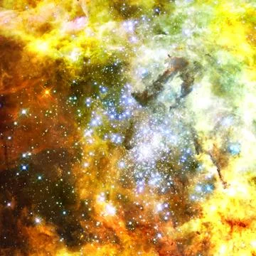 Nebula in outer space. Elements of this image furnished by NASA Stock Illustration