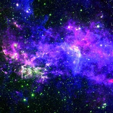 Nebula in outer space. Elements of this image furnished by NASA Stock Illustration