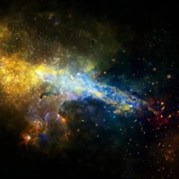 Nebula in outer space. Elements of this image furnished by NASA Stock Illustration