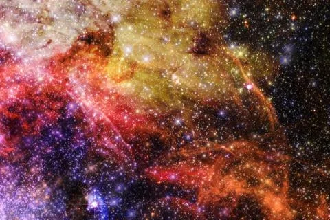 Nebula in outer space. Elements of this image furnished by NASA 스톡 일러스트