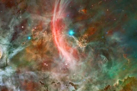 Nebula in outer space. Elements of this image furnished by NASA イラスト素材