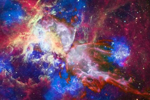 Nebula in outer space. Elements of this image furnished by NASA 스톡 일러스트