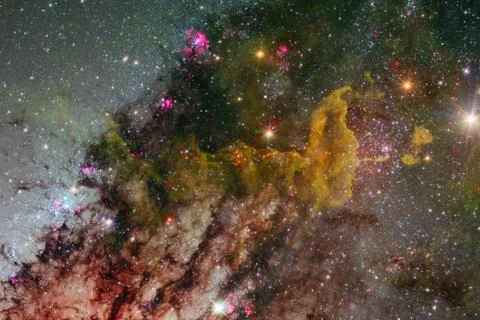 Nebula in outer space. Elements of this image furnished by NASA Stock Illustration