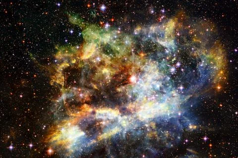 Nebula in outer space. Elements of this image furnished by NASA Stockillustratie