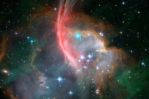 Nebula in outer space. Elements of this image furnished by NASA Stock Illustration