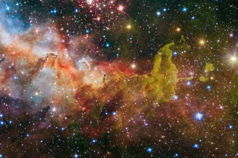 Nebula in outer space. Elements of this image furnished by NASA Stock Illustration