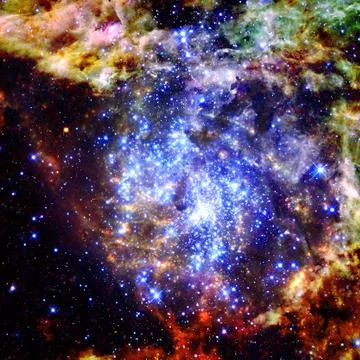 Nebula in outer space. Elements of this image furnished by NASA 写真素材