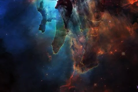 Nebula in outer space. Elements of this image furnished by NASA Fotos Stock