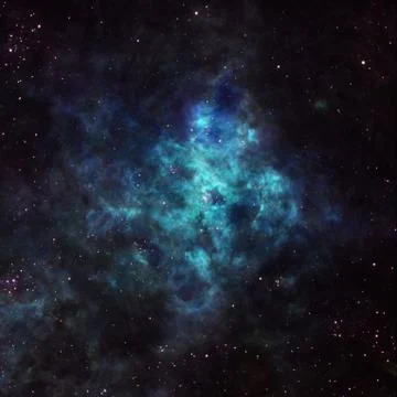 Nebula in outer space Stock Photos