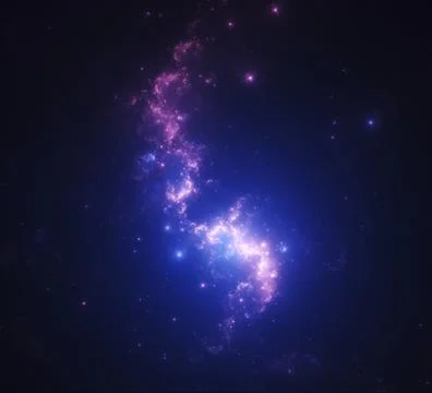 Nebula in outer space Stock Photos