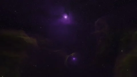 Nebula in outer space,purple stars Stock Footage 220905975