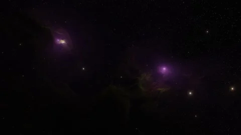 Nebula in outer space,purple stars Stock Footage 220906079