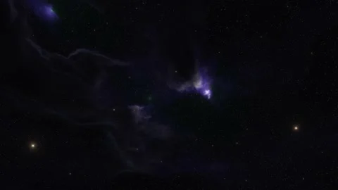 Nebula in outer space,purple stars Stock Footage 220906110