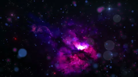 Nebula Particles Space Background 動画素材 64292088