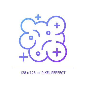 Nebula pixel perfect gradient linear vector icon 스톡 일러스트