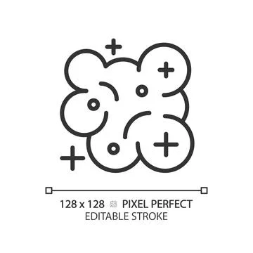 Nebula pixel perfect linear icon 스톡 일러스트