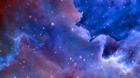 The nebula is shown in this image. abstract light motion loop background Stock Footage 256486728