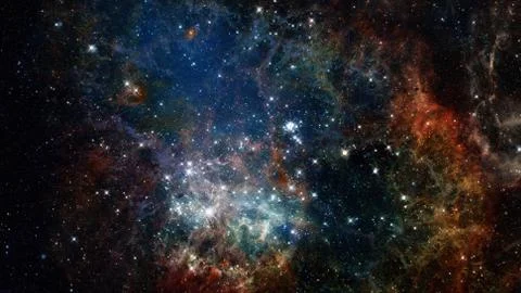 Nebula the site of star formation. Elements of this image furnished by NASA. Foto stock