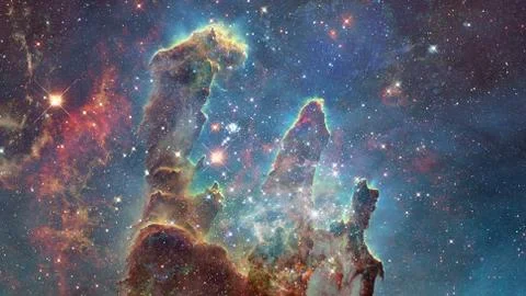 Nebula the site of star formation. Elements of this image furnished by NASA. 스톡 사진