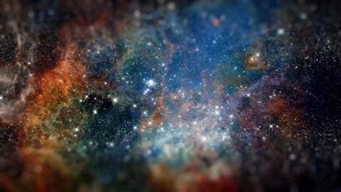 Nebula the site of star formation. Elements of this image furnished by NASA. Foto stock