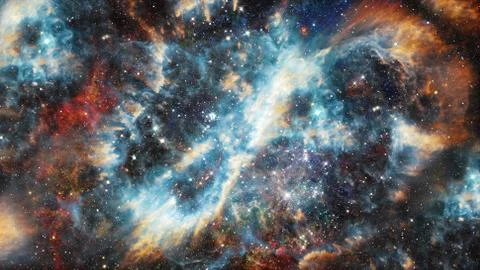 Nebula the site of star formation. Elements of this image furnished by NASA. 스톡 사진