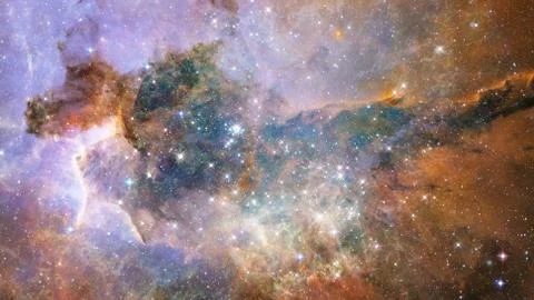 Nebula the site of star formation. Elements of this image furnished by NASA. Stock Photos