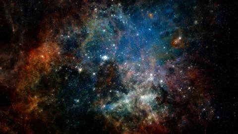 Nebula the site of star formation. Elements of this image furnished by NASA. Foto stock