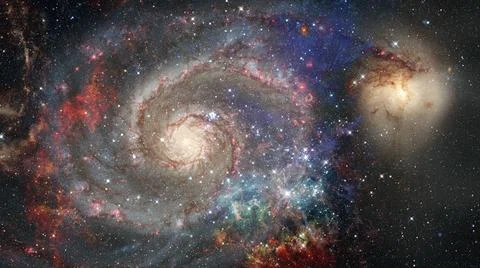 Nebula the site of star formation. Elements of this image furnished by NAS... 스톡 사진