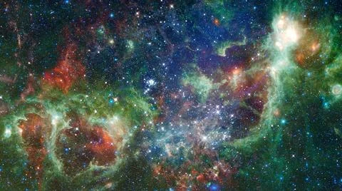 Nebula the site of star formation. Elements of this image furnished by NAS... Stock Photos