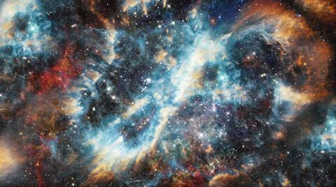 Nebula the site of star formation. Elements of this image furnished by NAS... Foto stock