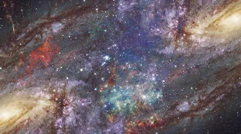 Nebula the site of star formation. Elements of this image furnished by NAS... Stock Photos