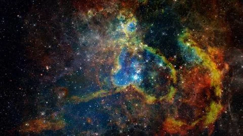 Nebula the site of star formation. Elements of this image furnished by NAS... 스톡 사진