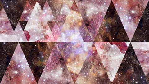 Nebula space and sacred geometry. Elements of this image furnished by NASA. 스톡 사진