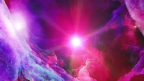 Nebula space backround with light Stock Footage 259921192