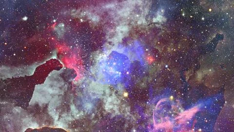 Nebula in space. Cosmic background. Stock Photos