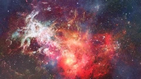 Nebula in space. Cosmic background. Stock Photos