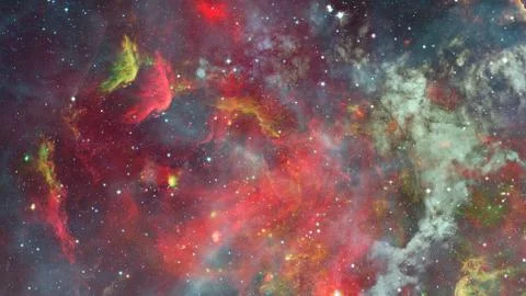 Nebula in space. Cosmic background. Stock Photos