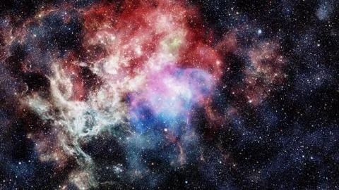 Nebula in space. Cosmic background. Foto stock