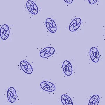 Nebula space exploration line vector seamless pattern イラスト素材